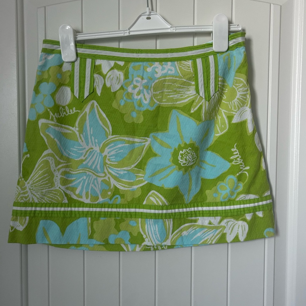 Lilly Pulitzer Lime and Aqua Floral Dress